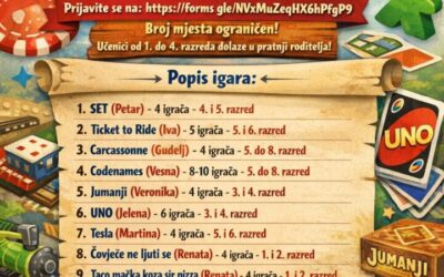 Održana 1. Večer društvenih igara – večer smijeha, suradnje i zajedništva