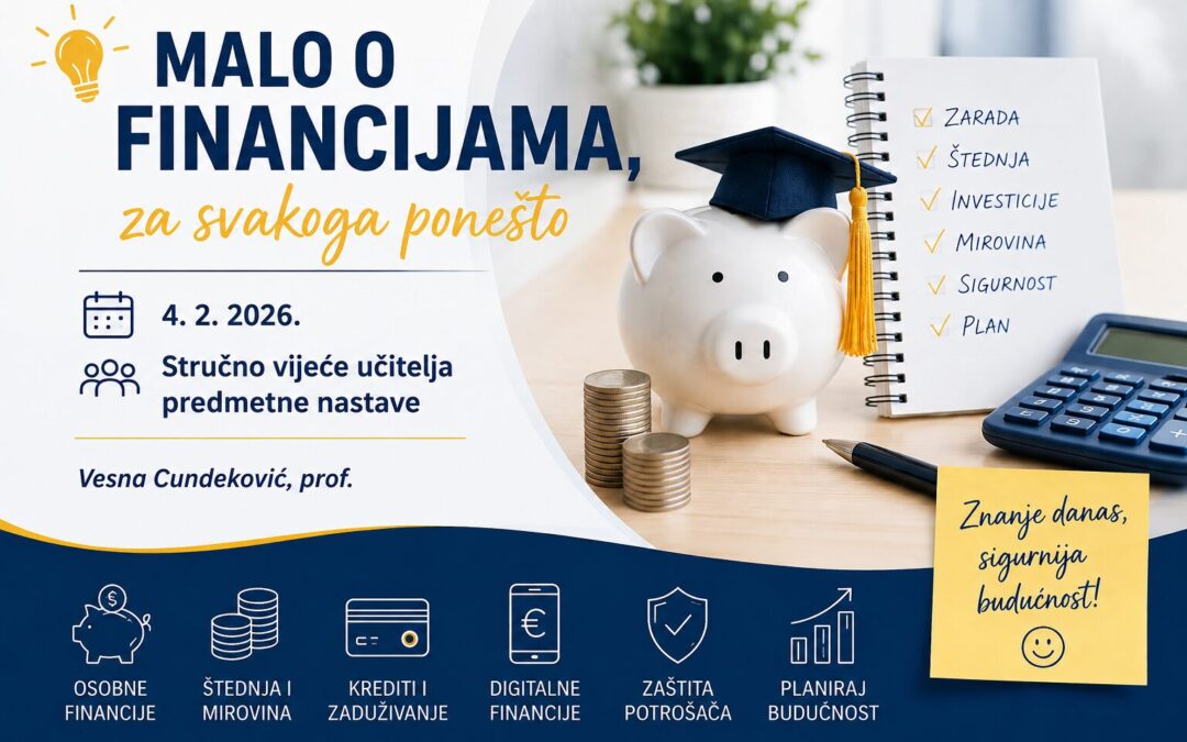 Predavanje o financijskoj pismenosti na Stručnom vijeću učitelja predmetne nastave